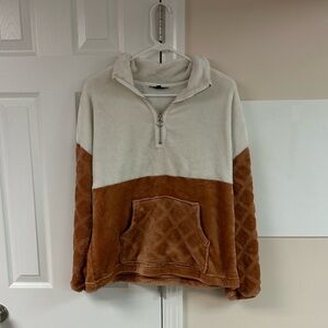 Alison Andrews Fleece Colorblock Quarter Zip
